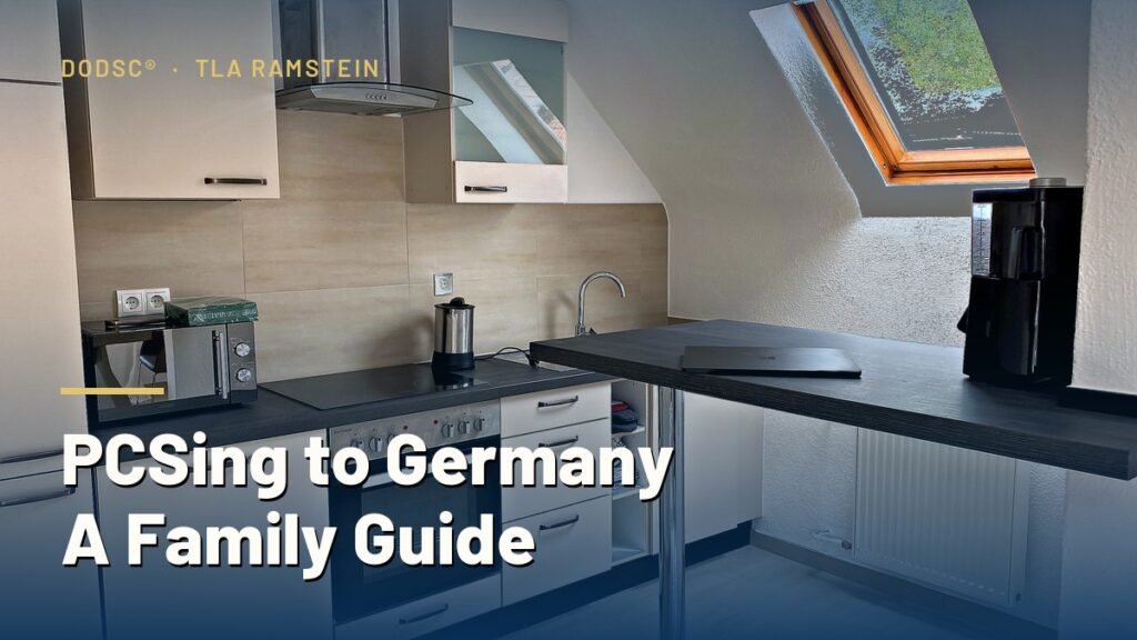 Kitchen in a family-sized apartment near Ramstein