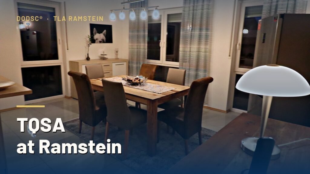 Dining room in a TQSA-eligible apartment near Ramstein